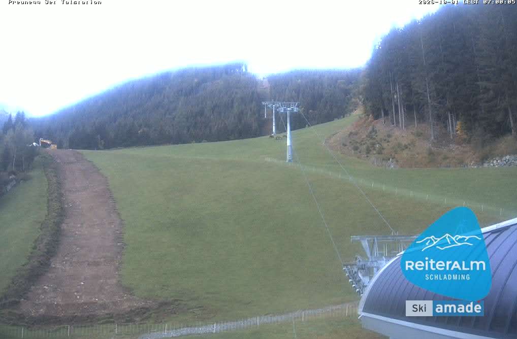 Archived image Webcam Reiteralm: Preunegg Jet Base Station
