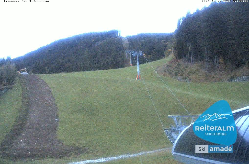 Archived image Webcam Reiteralm: Preunegg Jet Base Station