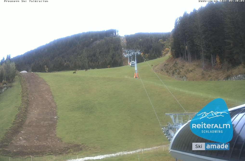 Archived image Webcam Reiteralm: Preunegg Jet Base Station