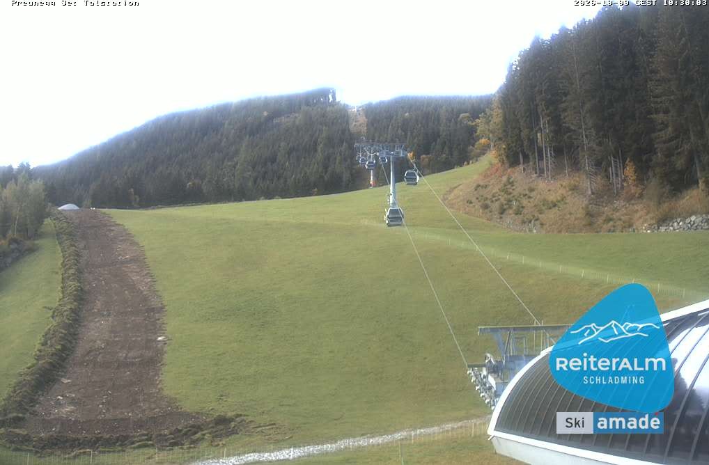 Archived image Webcam Reiteralm: Preunegg Jet Base Station