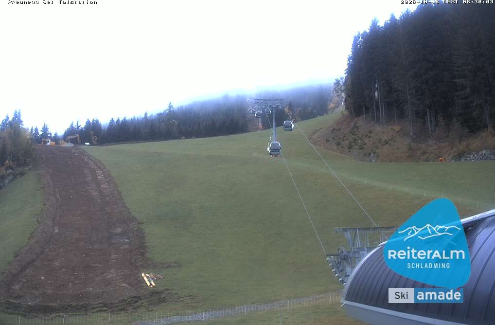 Archived image Webcam Reiteralm: Preunegg Jet Base Station