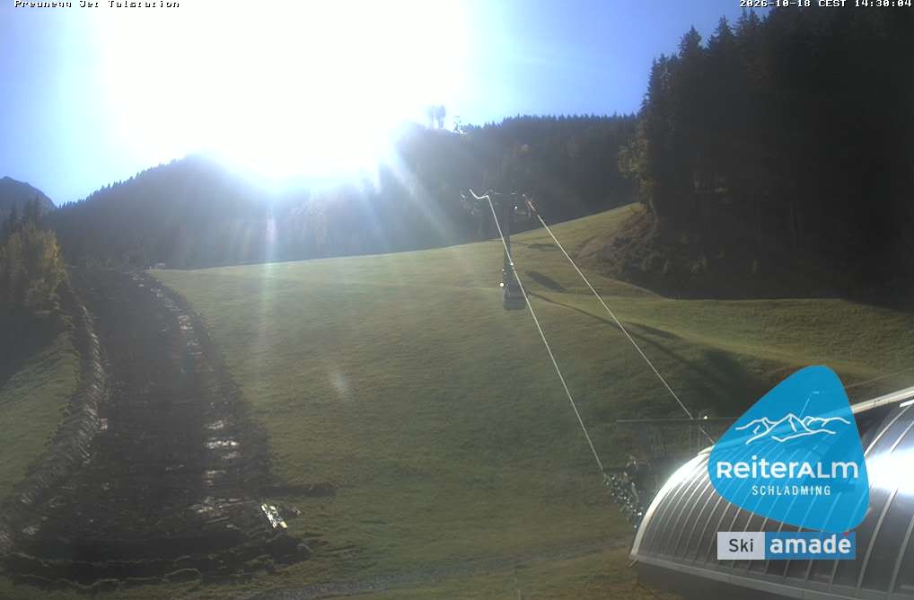 Archived image Webcam Reiteralm: Preunegg Jet Base Station
