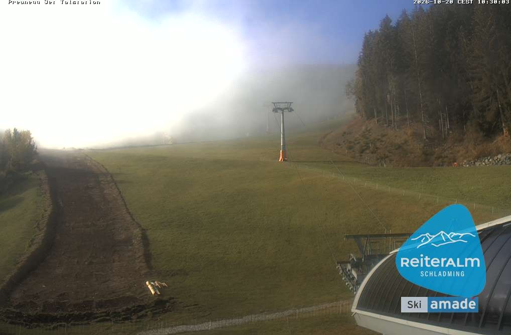 Archived image Webcam Reiteralm: Preunegg Jet Base Station