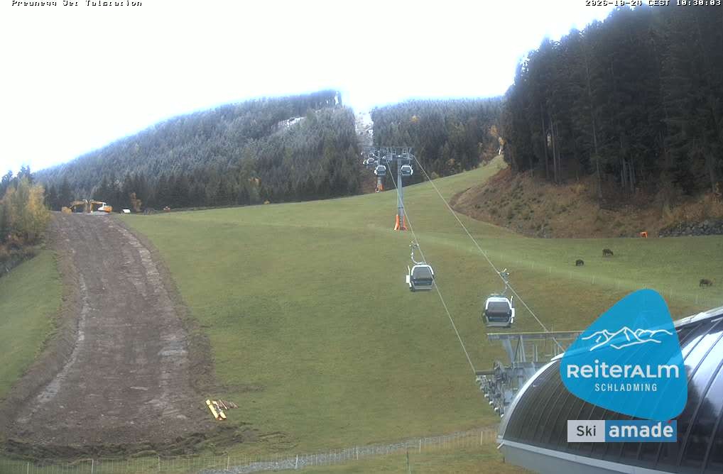 Archived image Webcam Reiteralm: Preunegg Jet Base Station