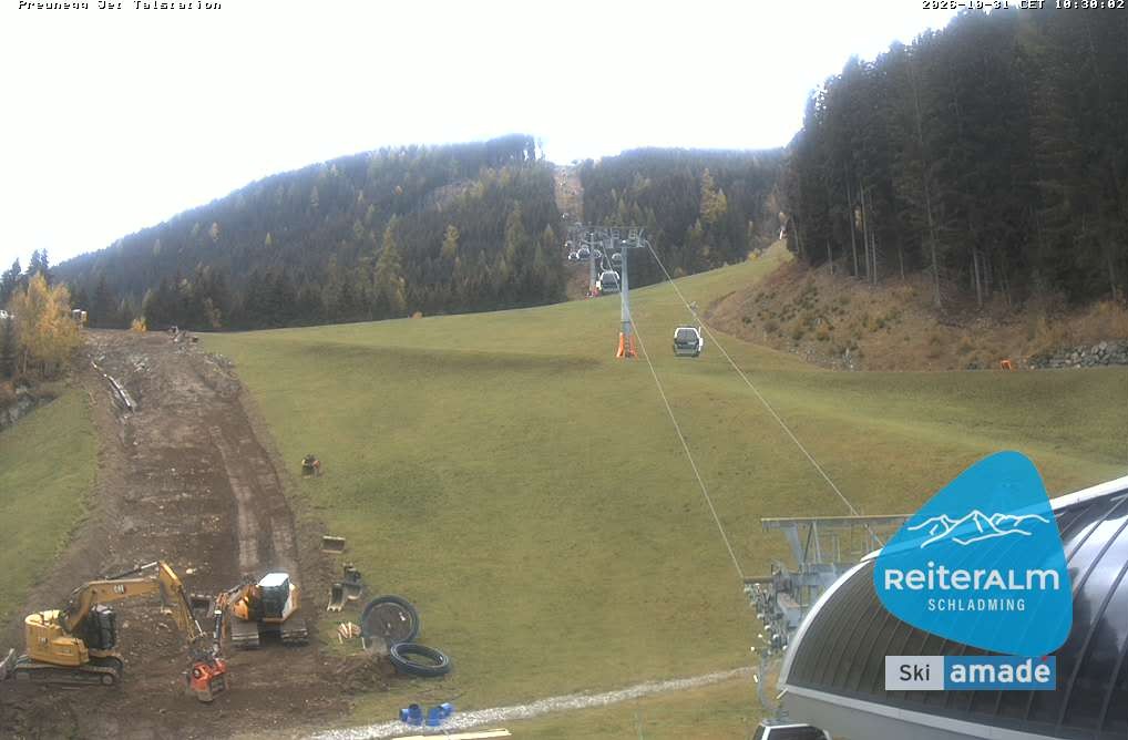 Archiv Foto Webcam Reiteralm - Talstation Preunegg