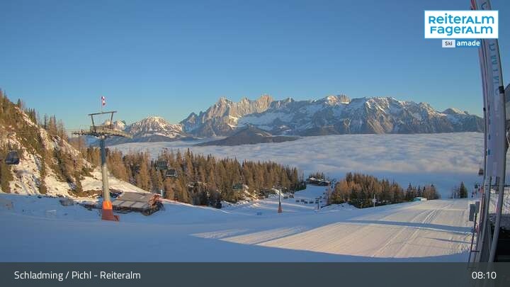Archiv Foto Webcam Reiteralm - Bergstation Preunegg Jet