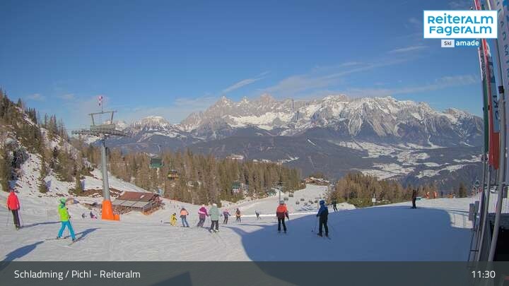 Archiv Foto Webcam Reiteralm - Bergstation Preunegg Jet