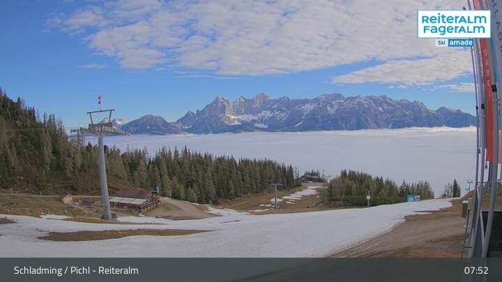 Archiv Foto Webcam Reiteralm - Bergstation Preunegg Jet