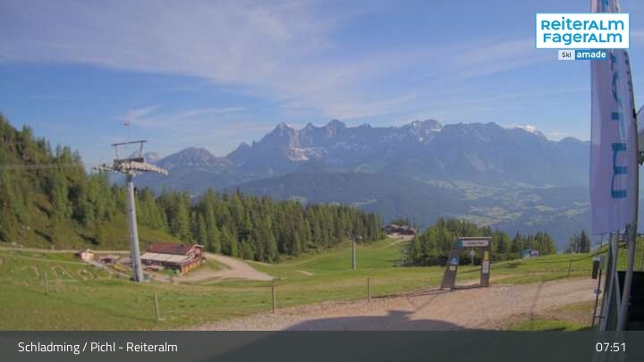 Archiv Foto Webcam Reiteralm - Bergstation Preunegg Jet