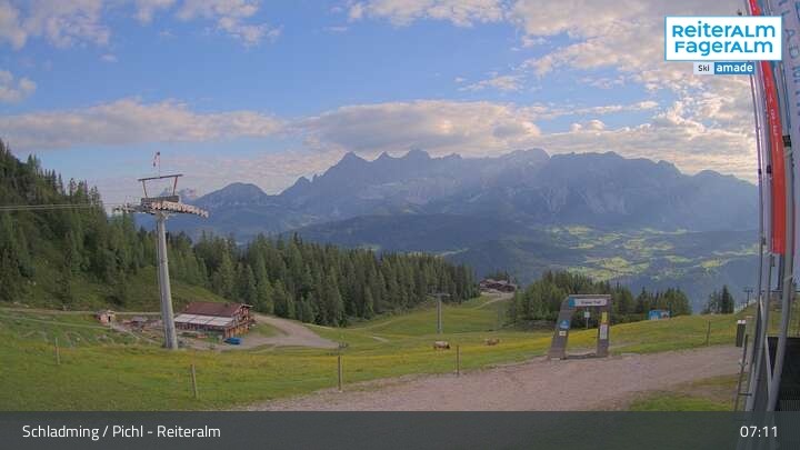 Archiv Foto Webcam Reiteralm - Bergstation Preunegg Jet