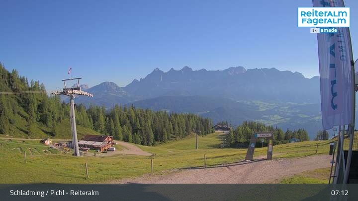 Archiv Foto Webcam Reiteralm - Bergstation Preunegg Jet