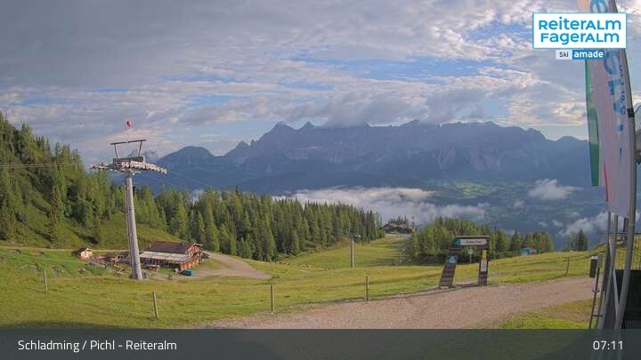 Archiv Foto Webcam Reiteralm - Bergstation Preunegg Jet