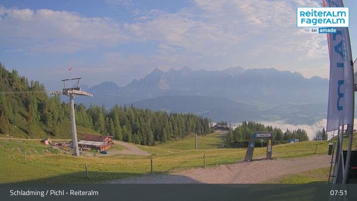 Archiv Foto Webcam Reiteralm - Bergstation Preunegg Jet