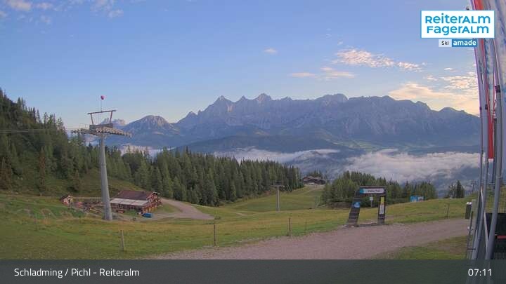 Archived image Webcam Reiteralm: Top station Preunegg Jet