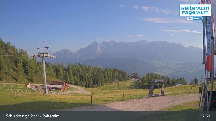 Archiv Foto Webcam Reiteralm - Bergstation Preunegg Jet