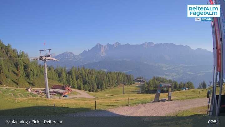 Archiv Foto Webcam Reiteralm - Bergstation Preunegg Jet