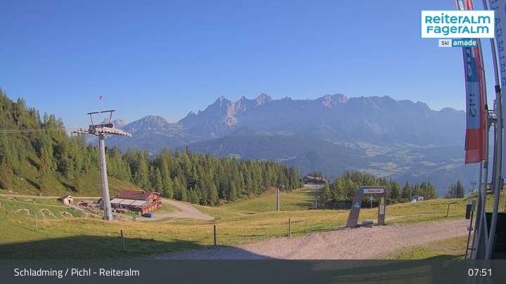 Archiv Foto Webcam Reiteralm - Bergstation Preunegg Jet