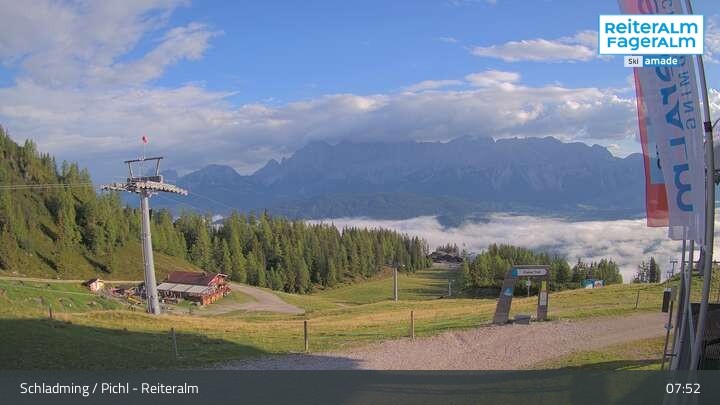 Archiv Foto Webcam Reiteralm - Bergstation Preunegg Jet