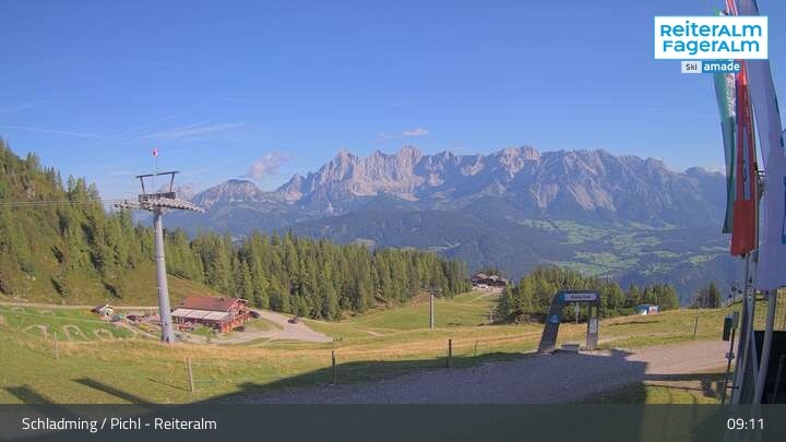Archiv Foto Webcam Reiteralm - Bergstation Preunegg Jet