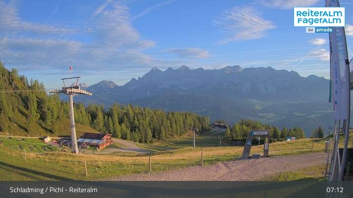 Archiv Foto Webcam Reiteralm - Bergstation Preunegg Jet