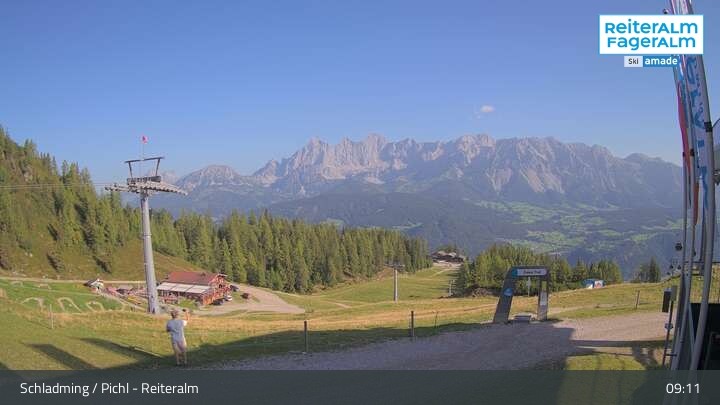 Archiv Foto Webcam Reiteralm - Bergstation Preunegg Jet