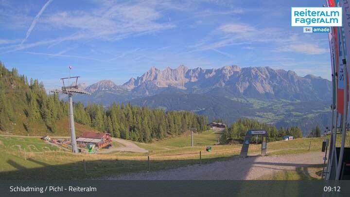 Archiv Foto Webcam Reiteralm - Bergstation Preunegg Jet