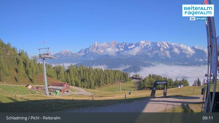 Archiv Foto Webcam Reiteralm - Bergstation Preunegg Jet