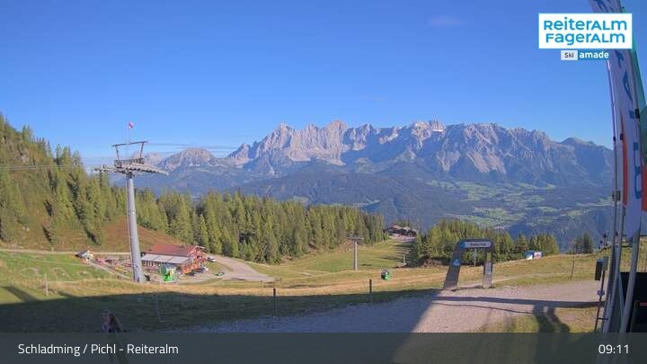 Archiv Foto Webcam Reiteralm - Bergstation Preunegg Jet