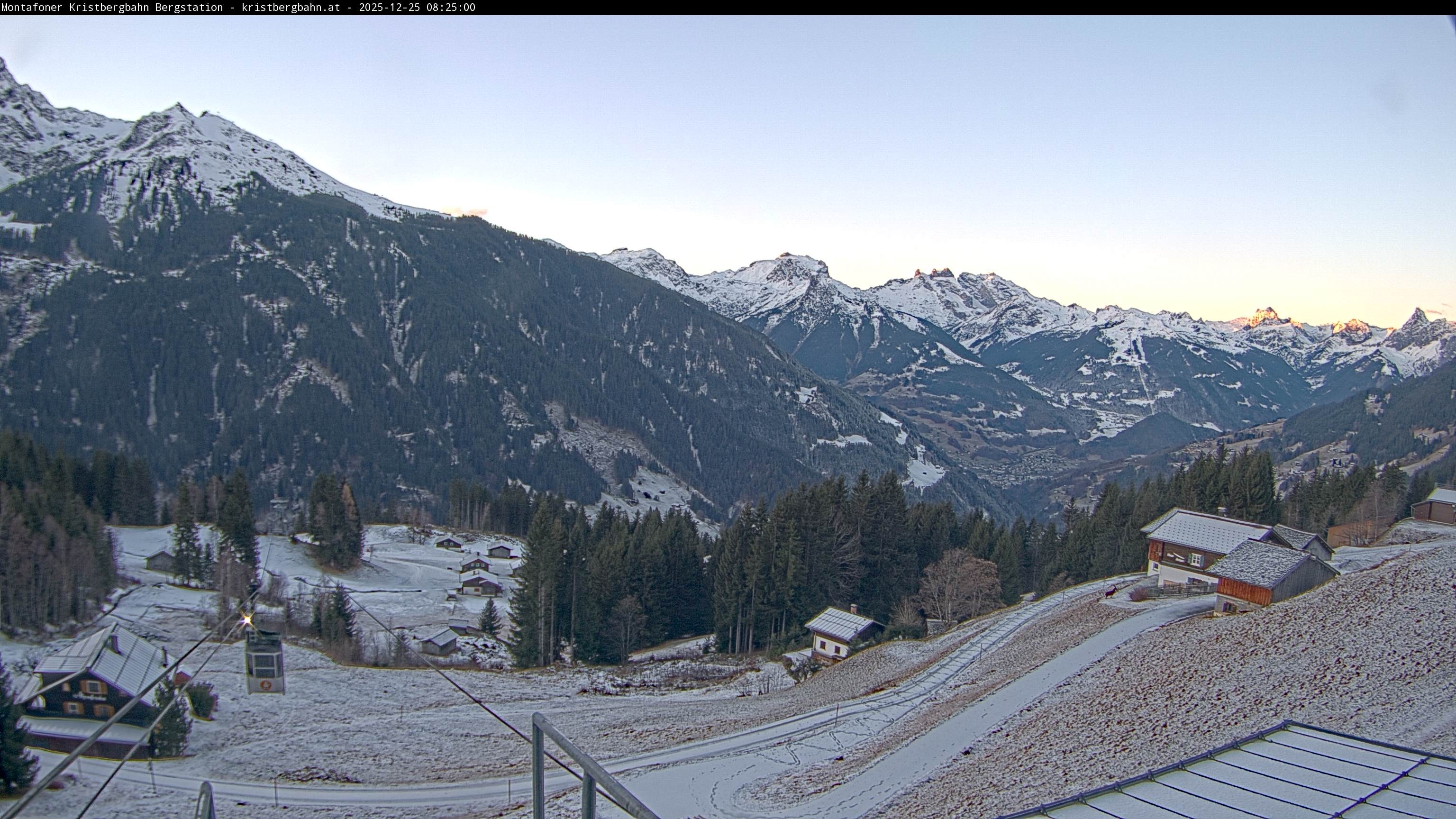 Archiv Foto Webcam Bergstation Montafoner Kristbergbahn, Vorarlberg