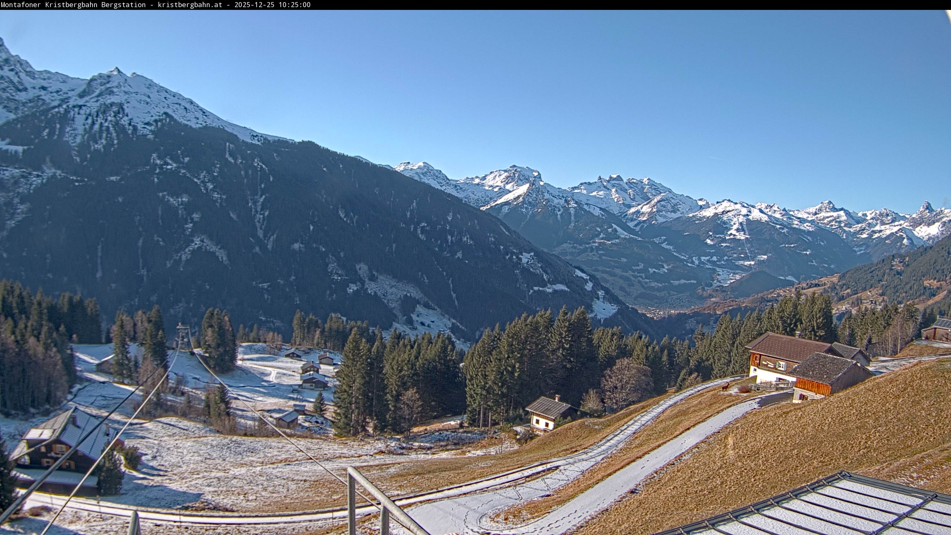 Archiv Foto Webcam Bergstation Montafoner Kristbergbahn, Vorarlberg