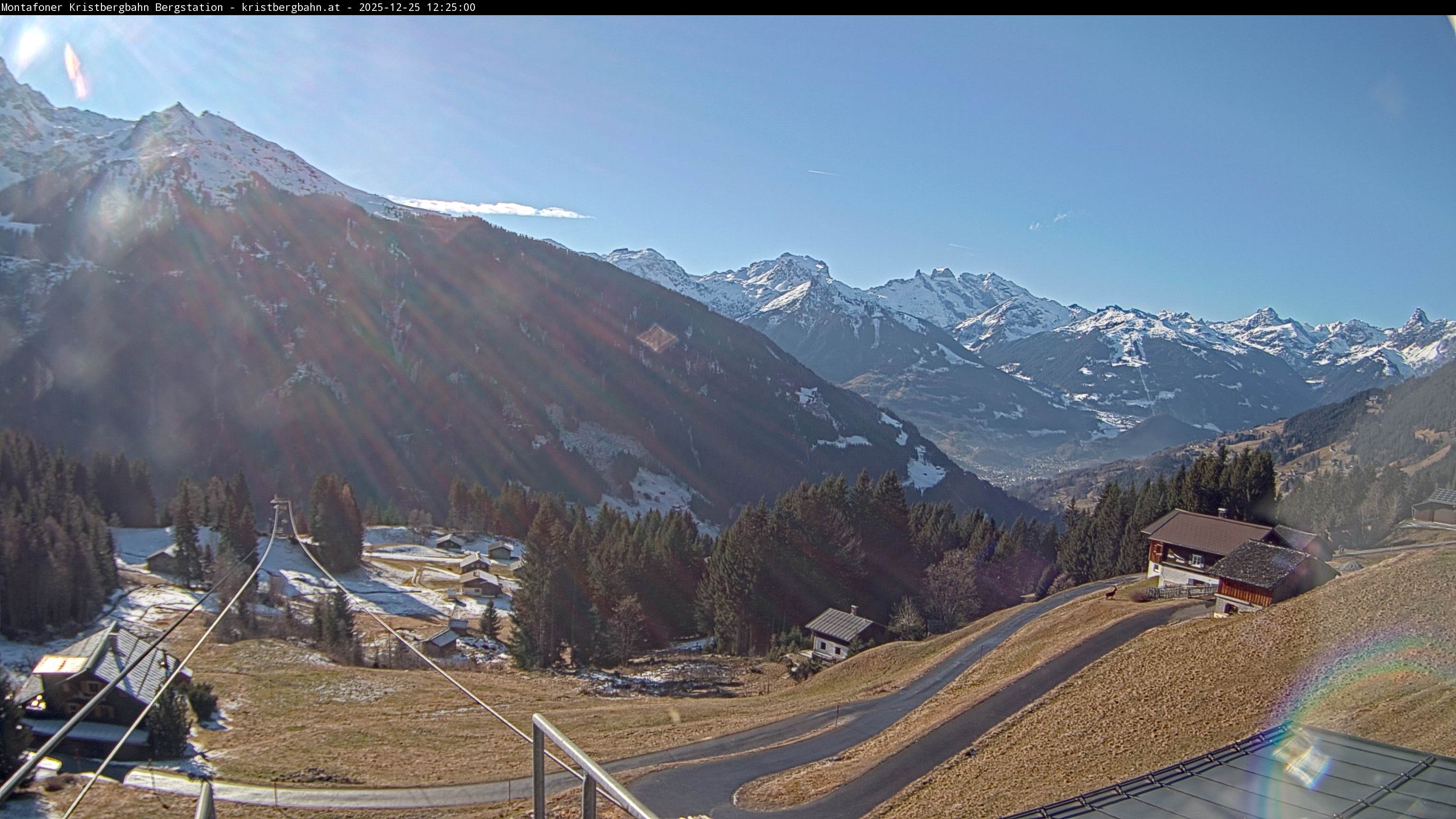Archiv Foto Webcam Bergstation Montafoner Kristbergbahn, Vorarlberg