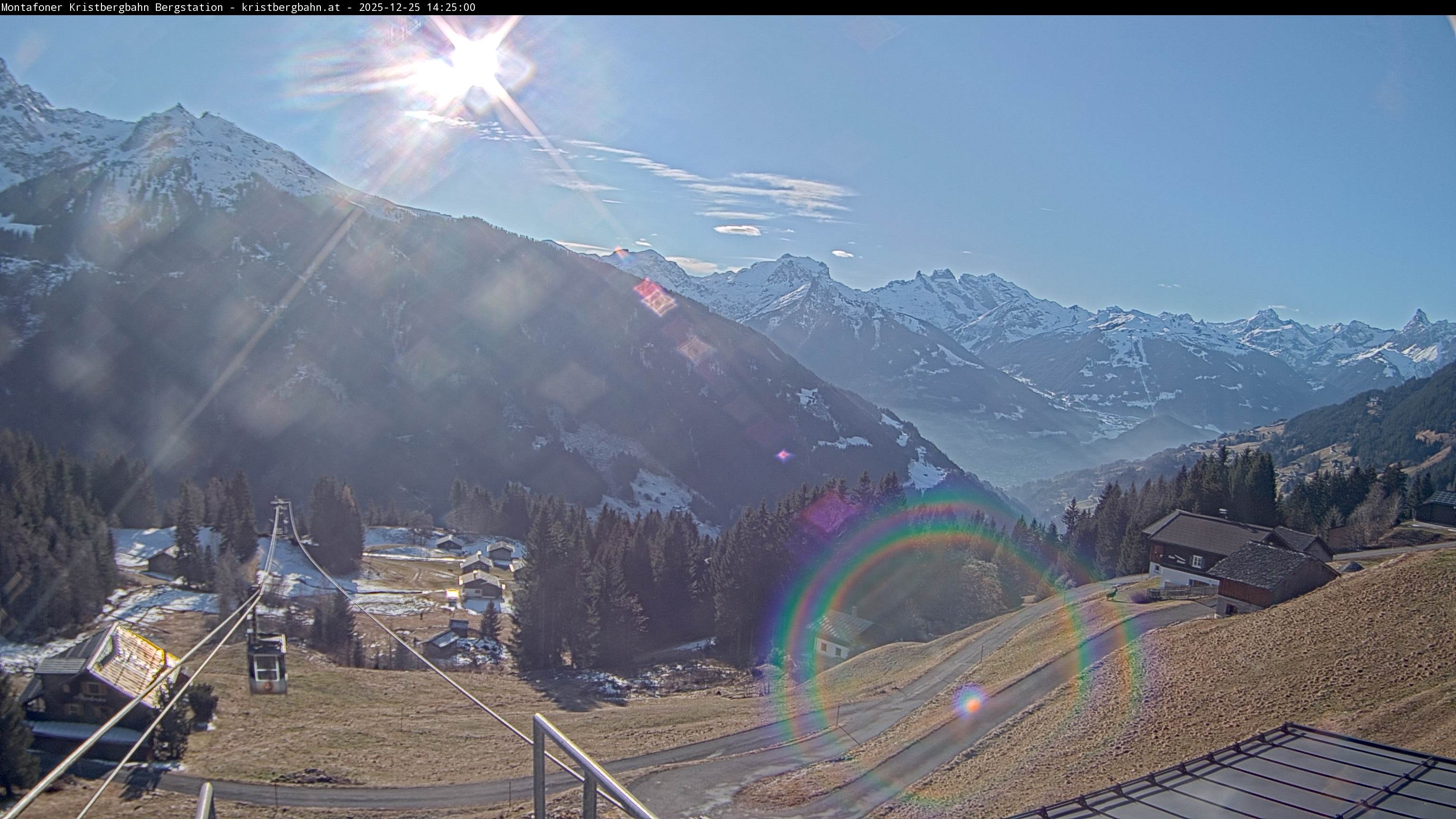 Archiv Foto Webcam Bergstation Montafoner Kristbergbahn, Vorarlberg