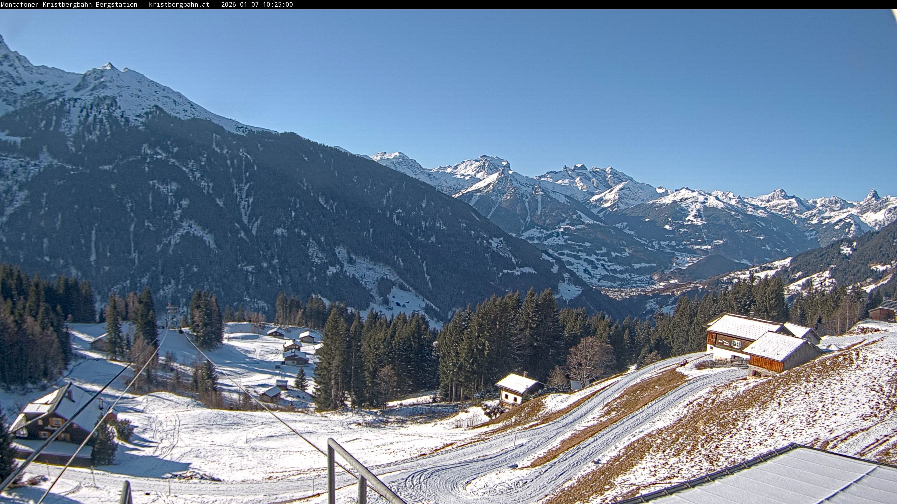 Archiv Foto Webcam Bergstation Montafoner Kristbergbahn, Vorarlberg
