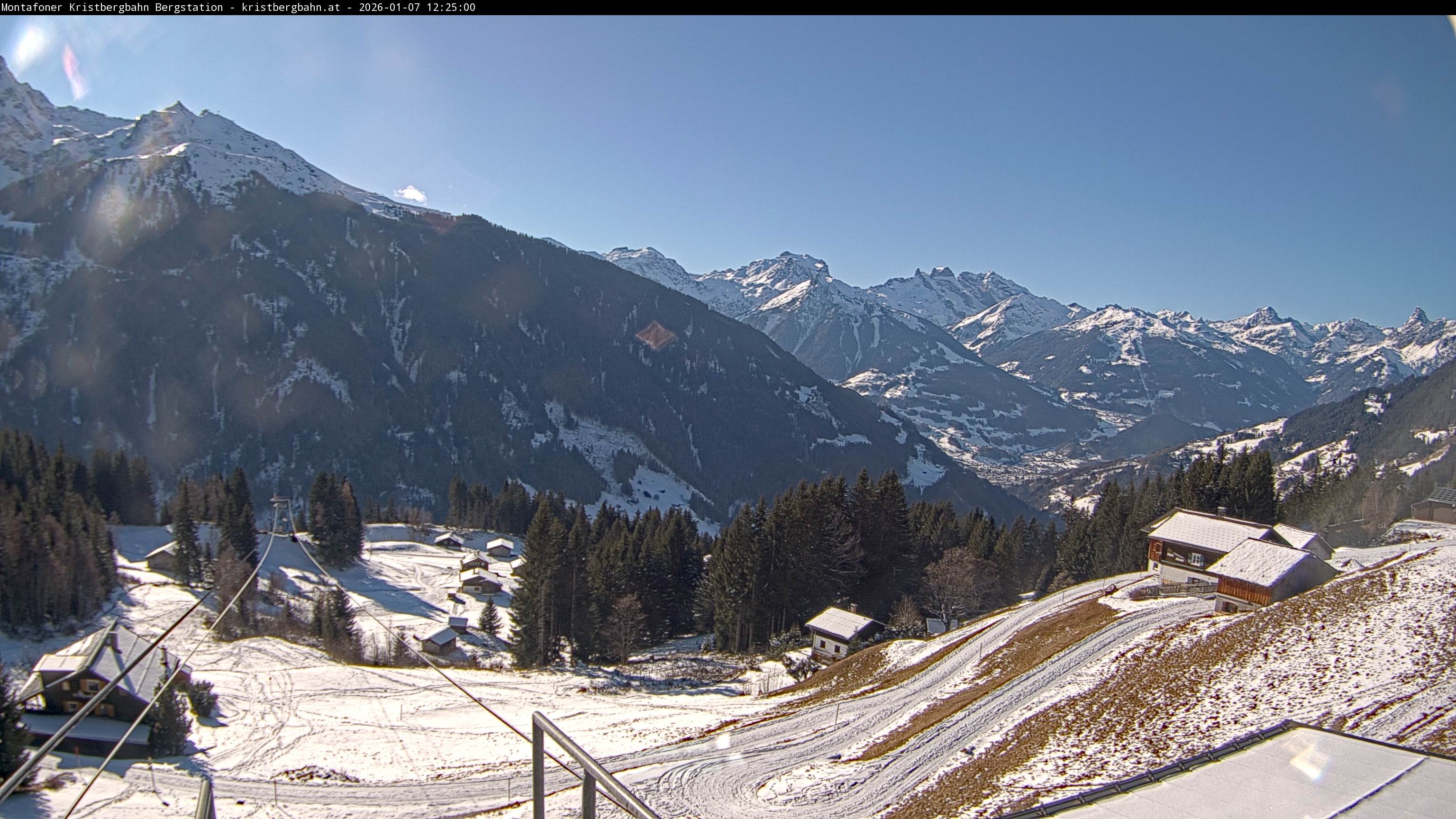 Archiv Foto Webcam Bergstation Montafoner Kristbergbahn, Vorarlberg