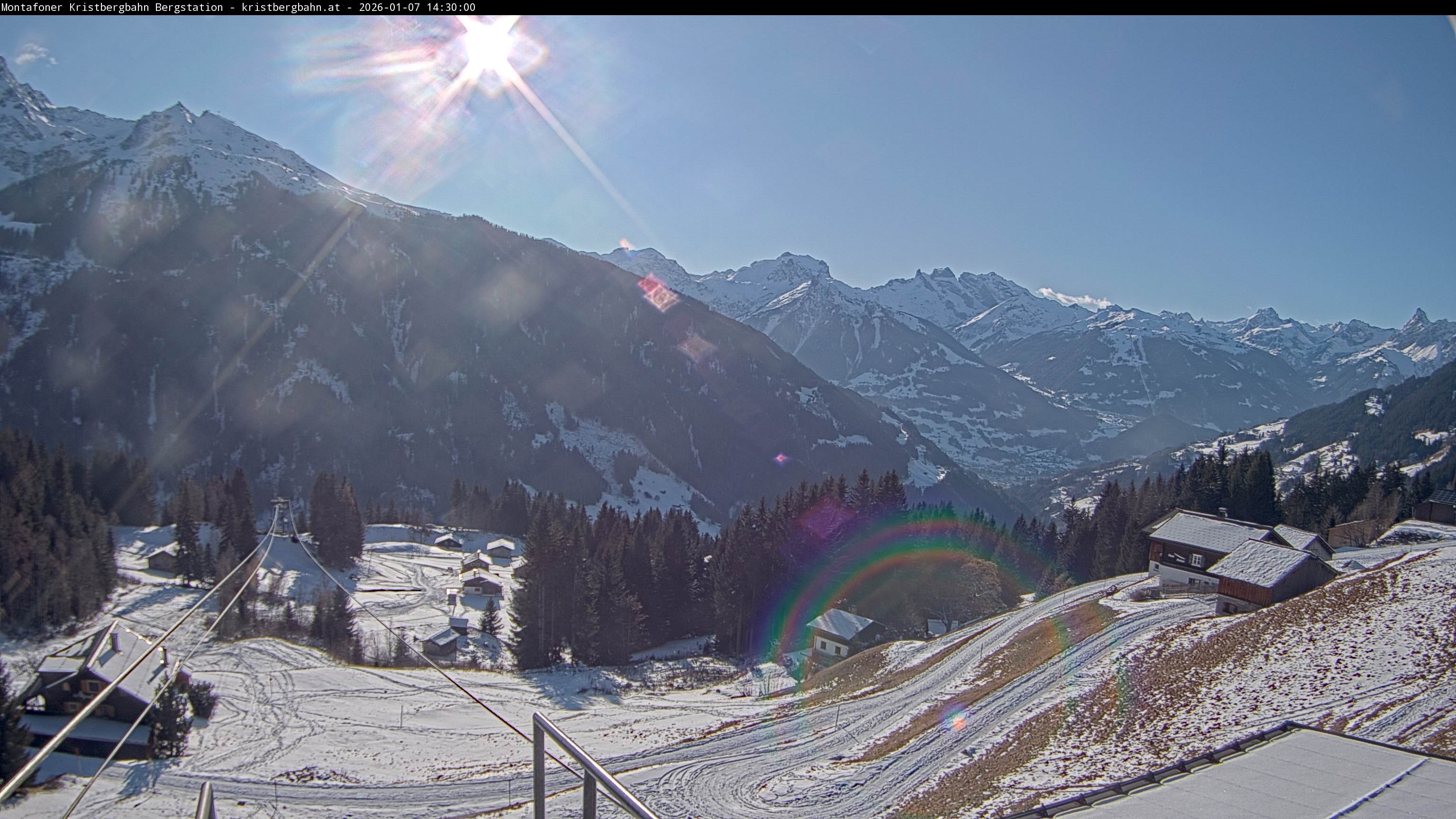 Archiv Foto Webcam Bergstation Montafoner Kristbergbahn, Vorarlberg