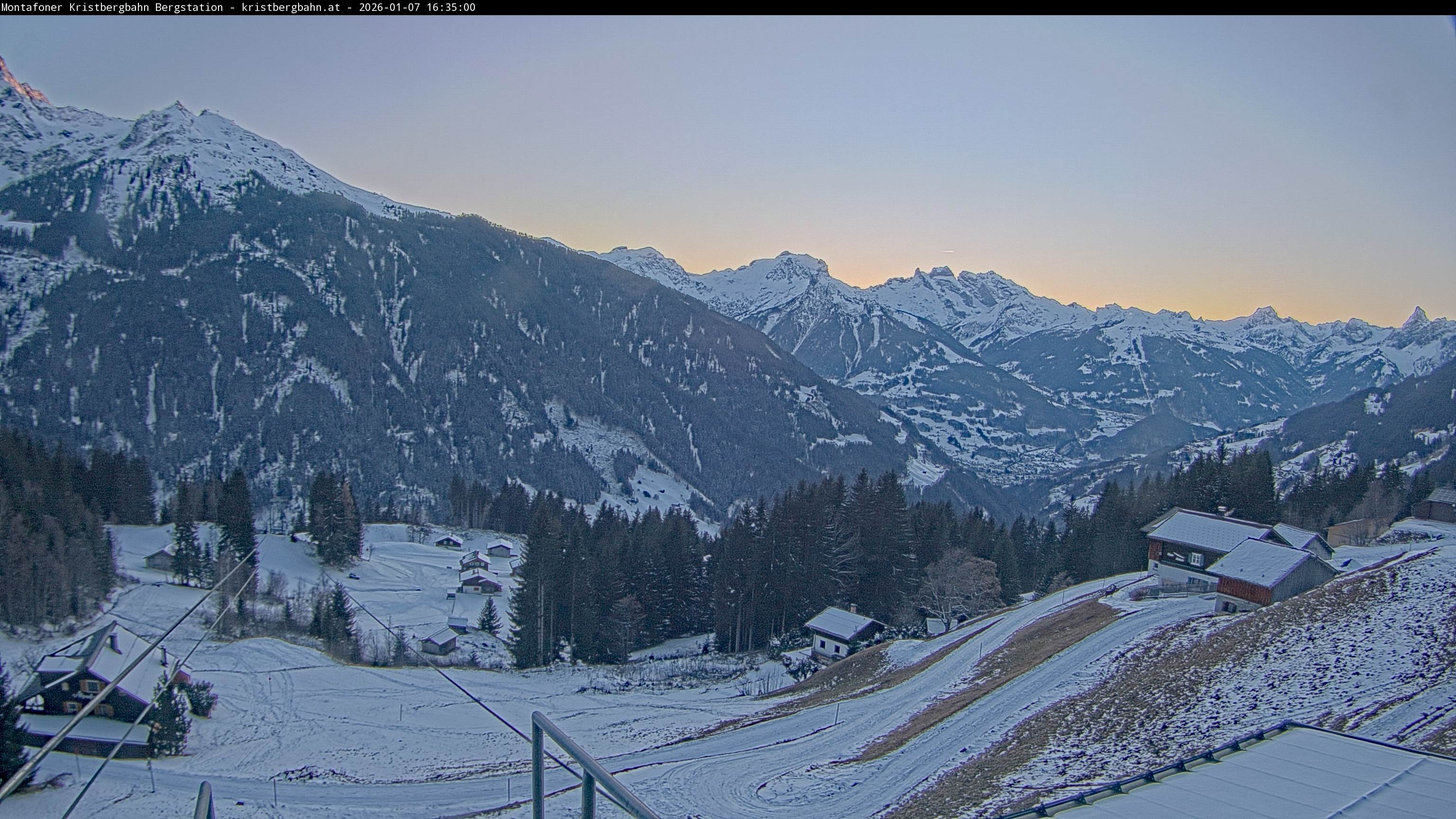 Archiv Foto Webcam Bergstation Montafoner Kristbergbahn, Vorarlberg