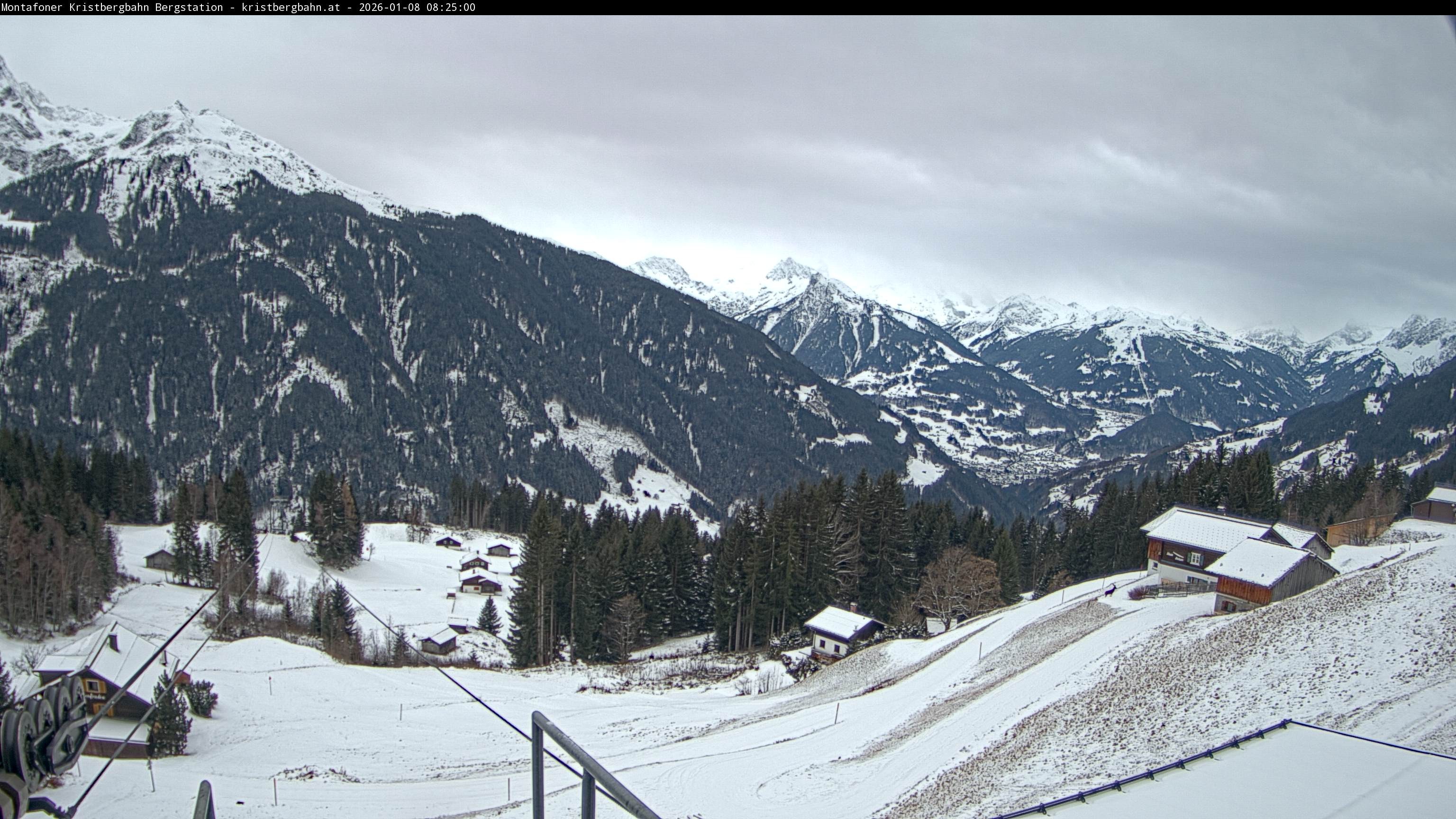 Archiv Foto Webcam Bergstation Montafoner Kristbergbahn, Vorarlberg