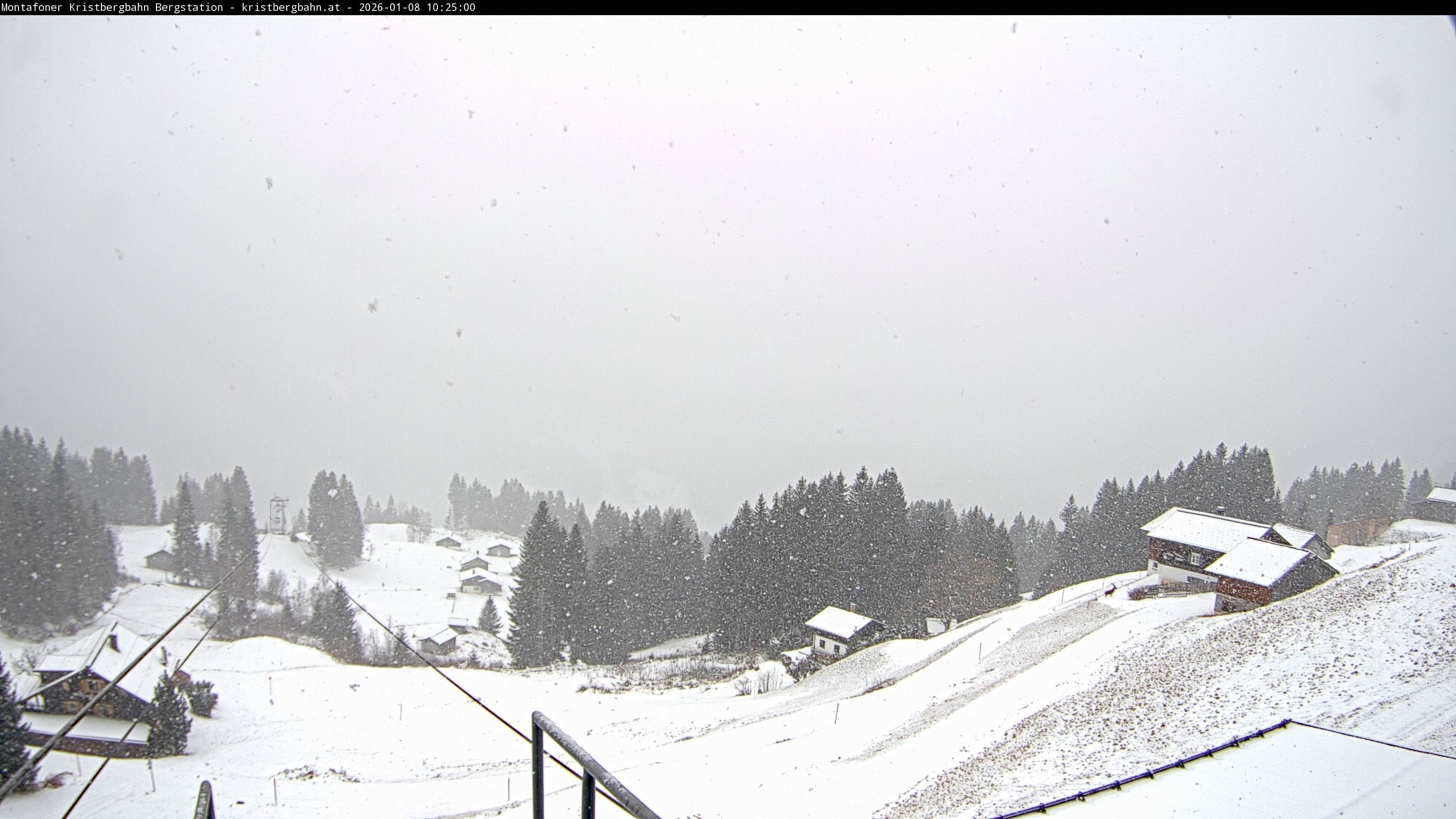 Archiv Foto Webcam Bergstation Montafoner Kristbergbahn, Vorarlberg