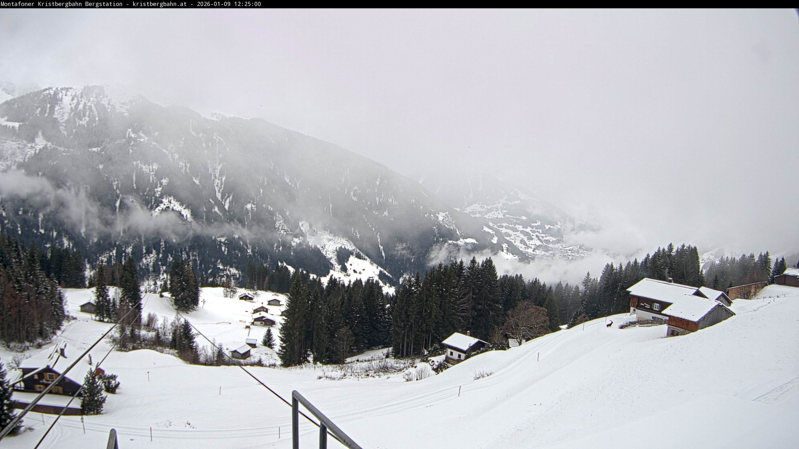 Archiv Foto Webcam Bergstation Montafoner Kristbergbahn, Vorarlberg