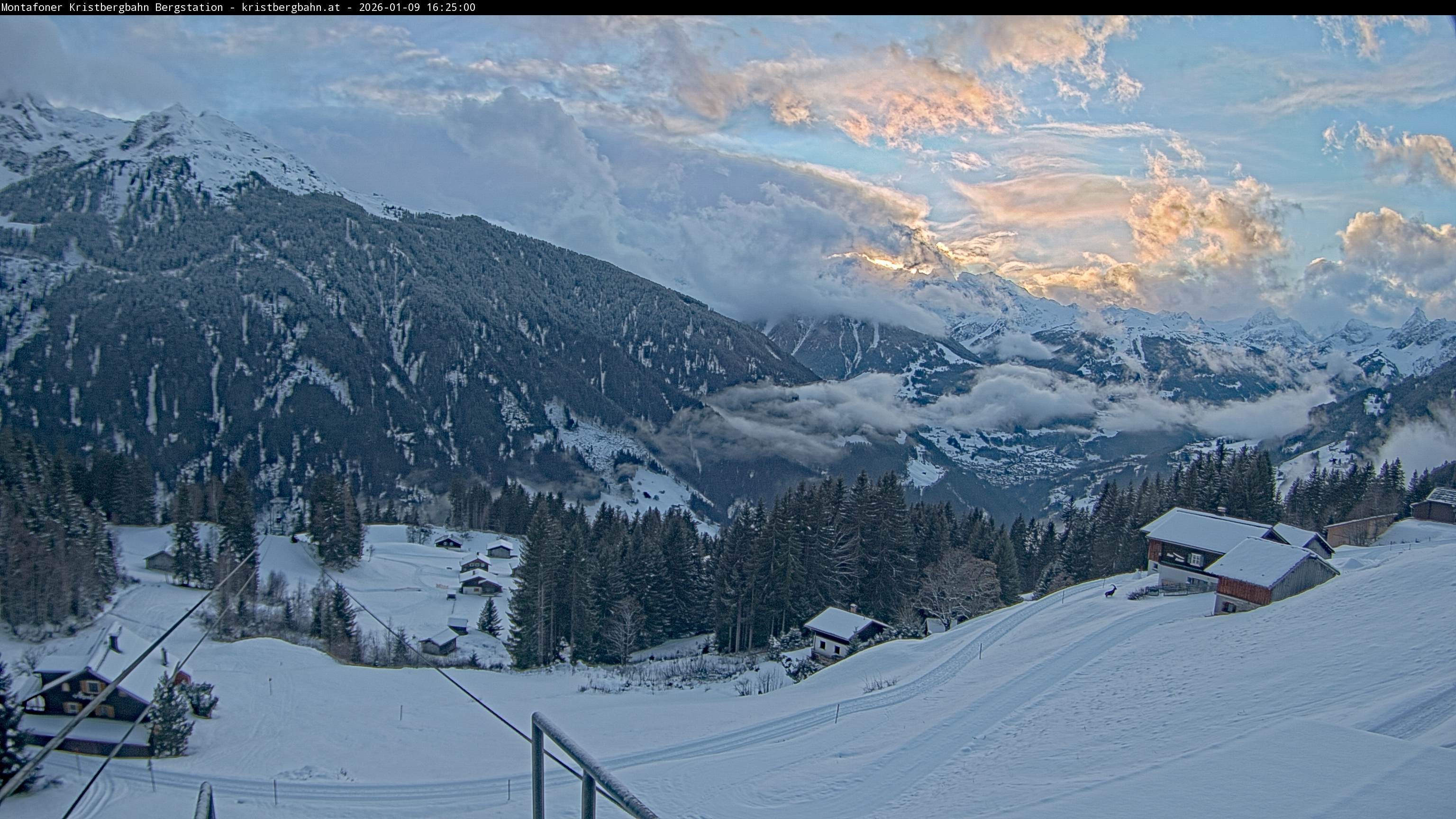 Archiv Foto Webcam Bergstation Montafoner Kristbergbahn, Vorarlberg