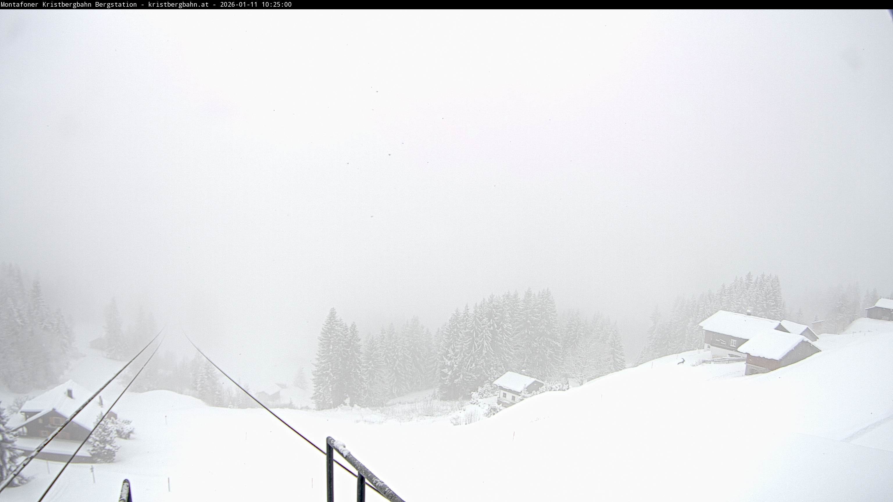 Archiv Foto Webcam Bergstation Montafoner Kristbergbahn, Vorarlberg