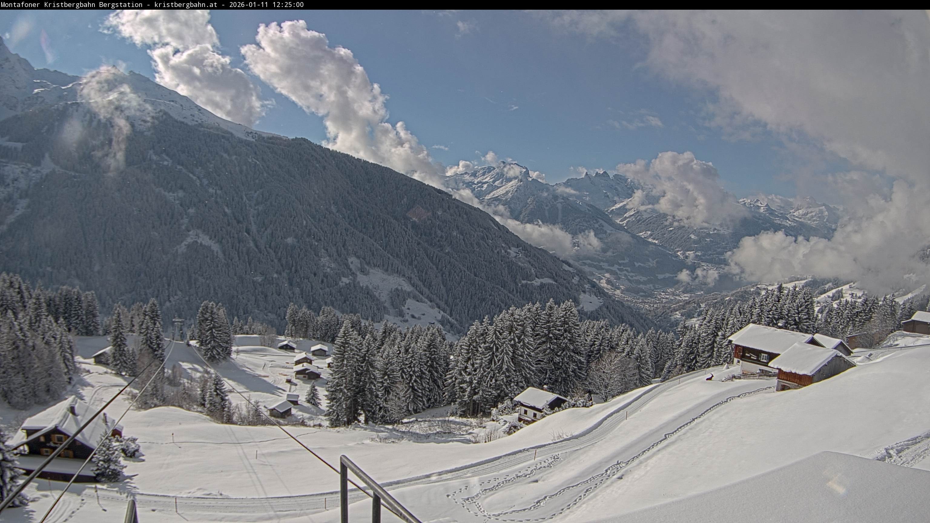 Archiv Foto Webcam Bergstation Montafoner Kristbergbahn, Vorarlberg