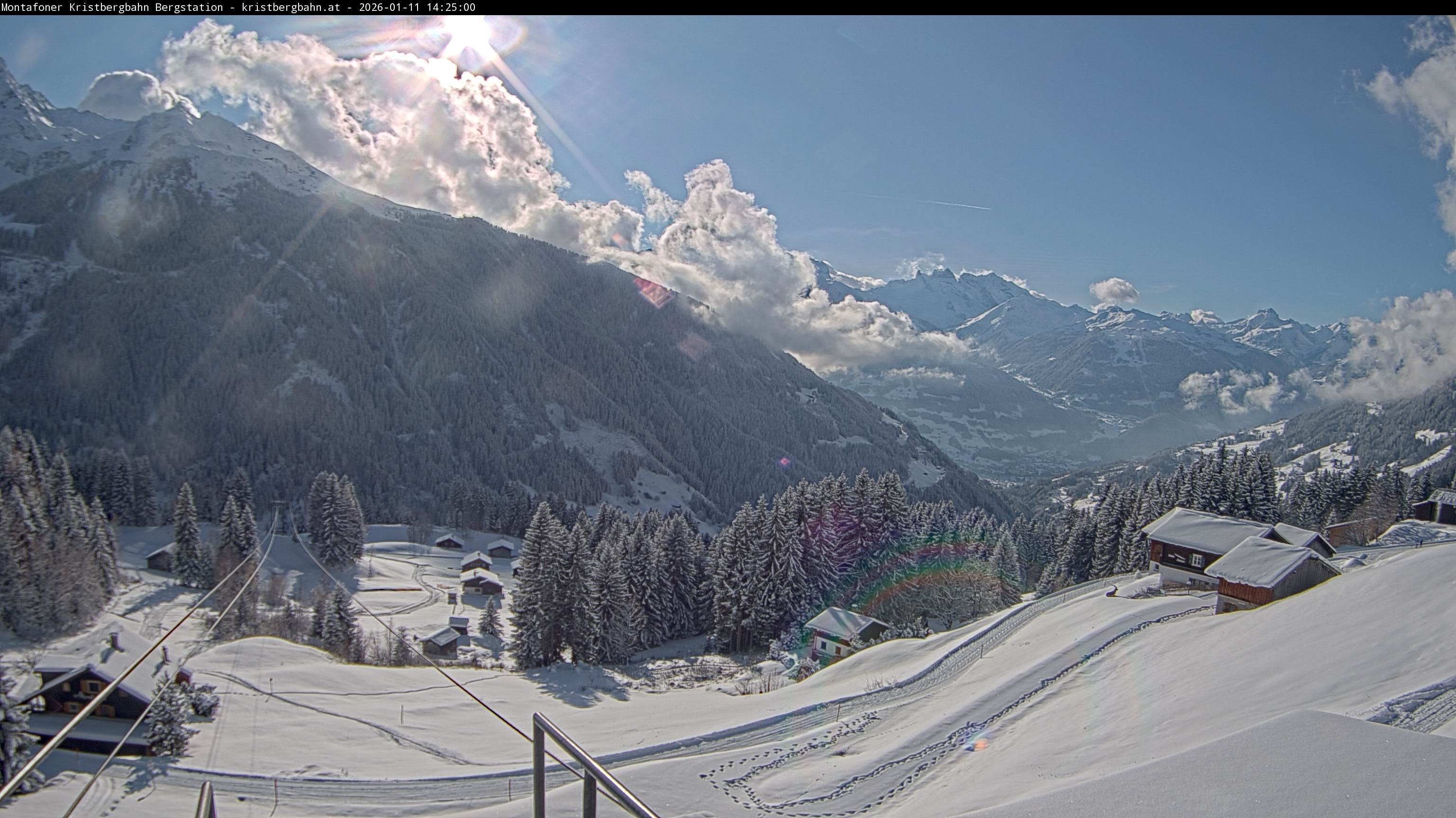 Archiv Foto Webcam Bergstation Montafoner Kristbergbahn, Vorarlberg