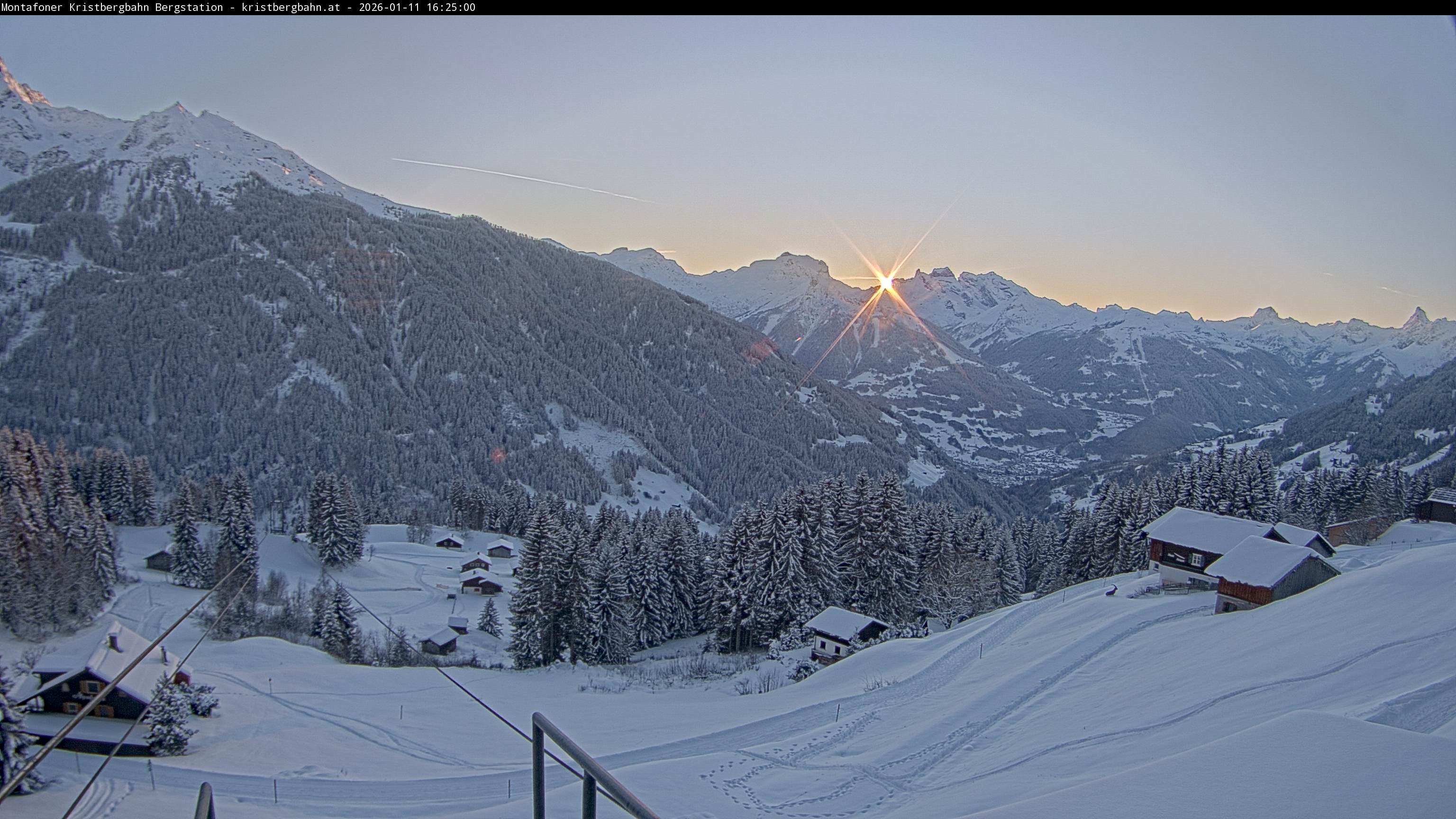 Archiv Foto Webcam Bergstation Montafoner Kristbergbahn, Vorarlberg