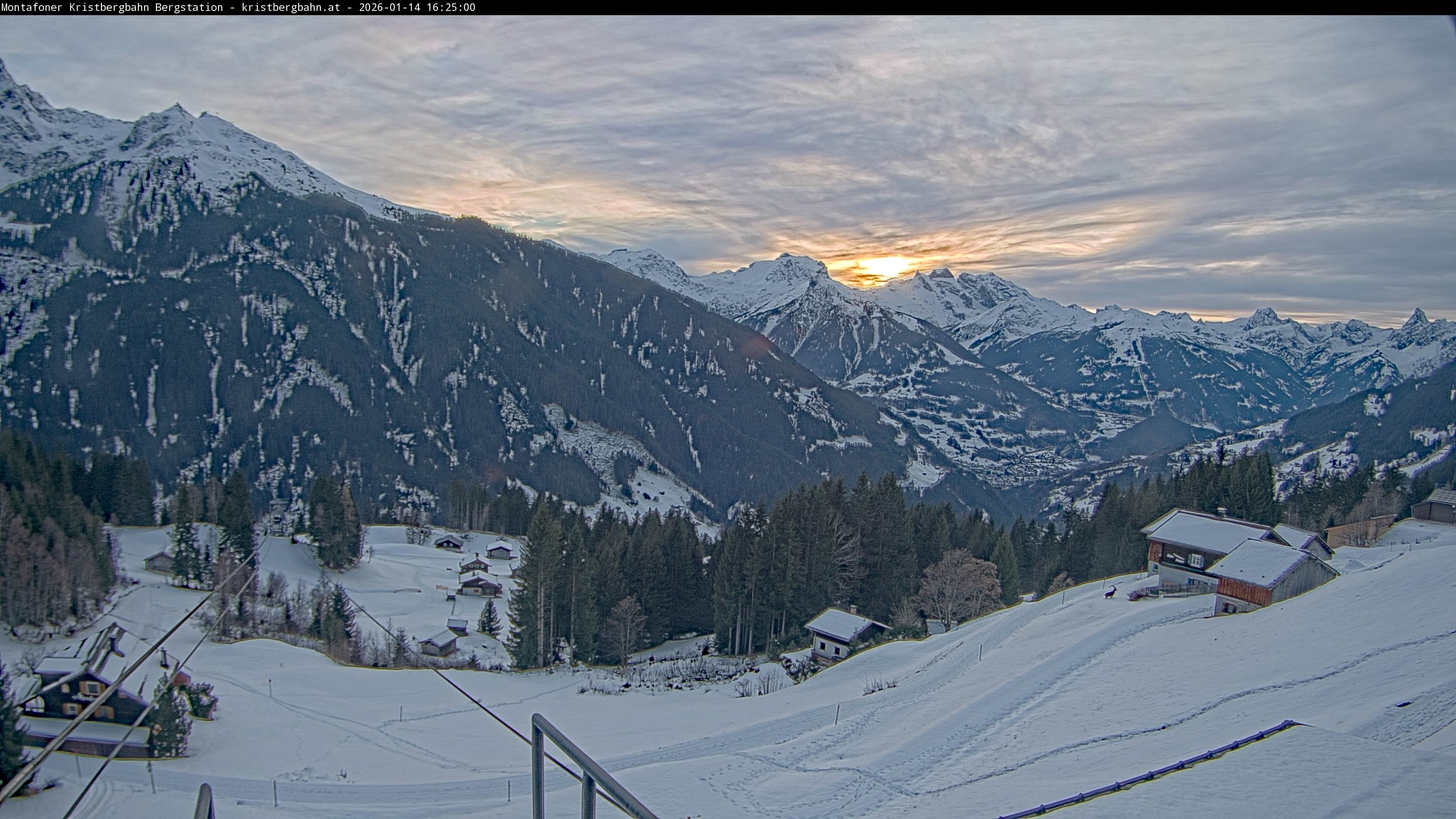 Archiv Foto Webcam Bergstation Montafoner Kristbergbahn, Vorarlberg