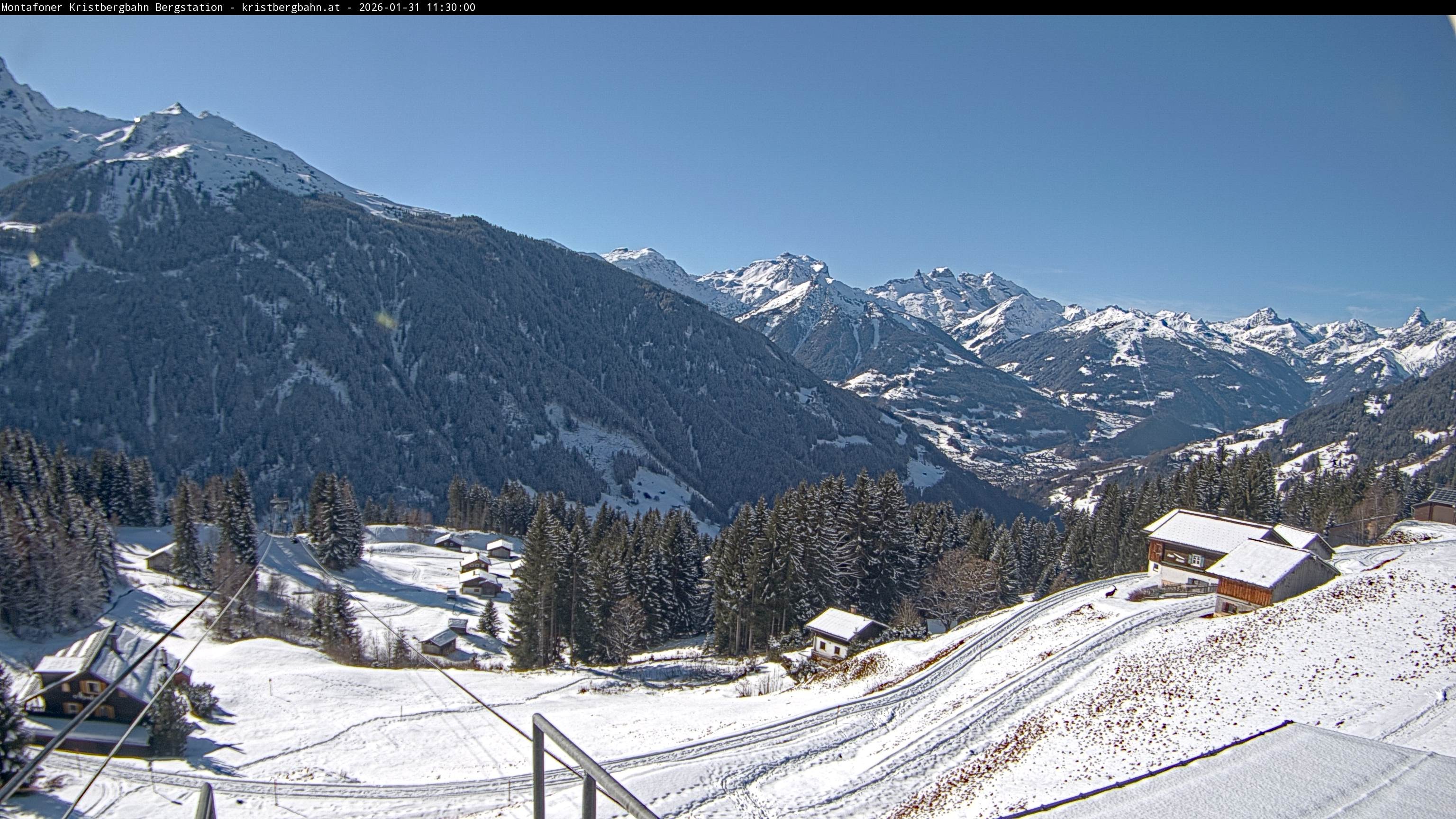 Archiv Foto Webcam Bergstation Montafoner Kristbergbahn, Vorarlberg