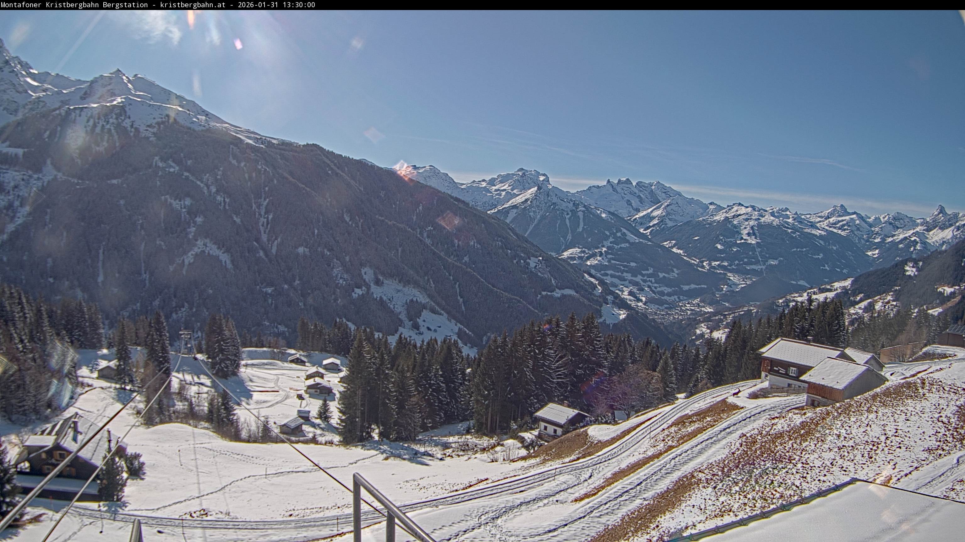 Archiv Foto Webcam Bergstation Montafoner Kristbergbahn, Vorarlberg