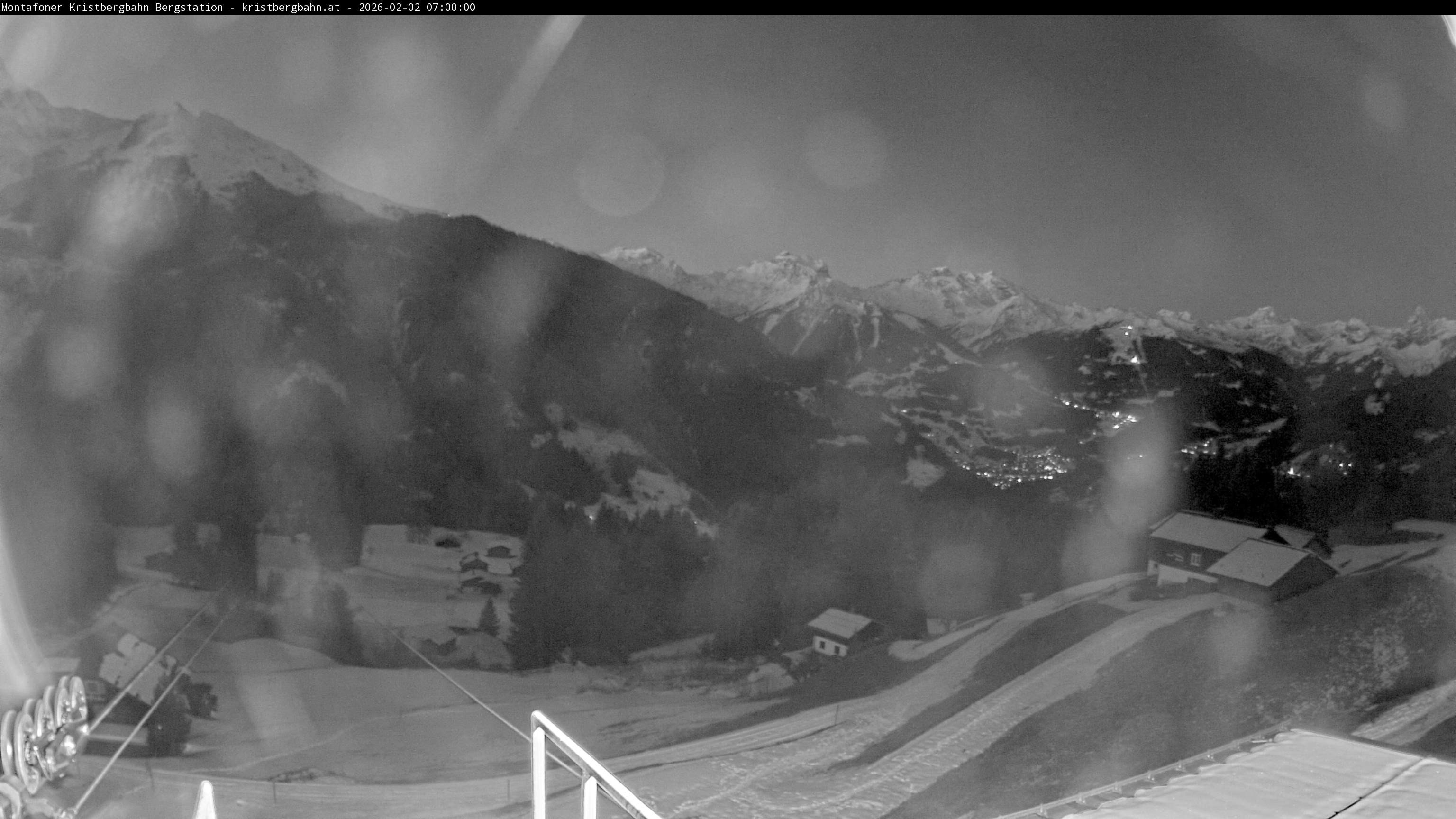 Archiv Foto Webcam Bergstation Montafoner Kristbergbahn, Vorarlberg