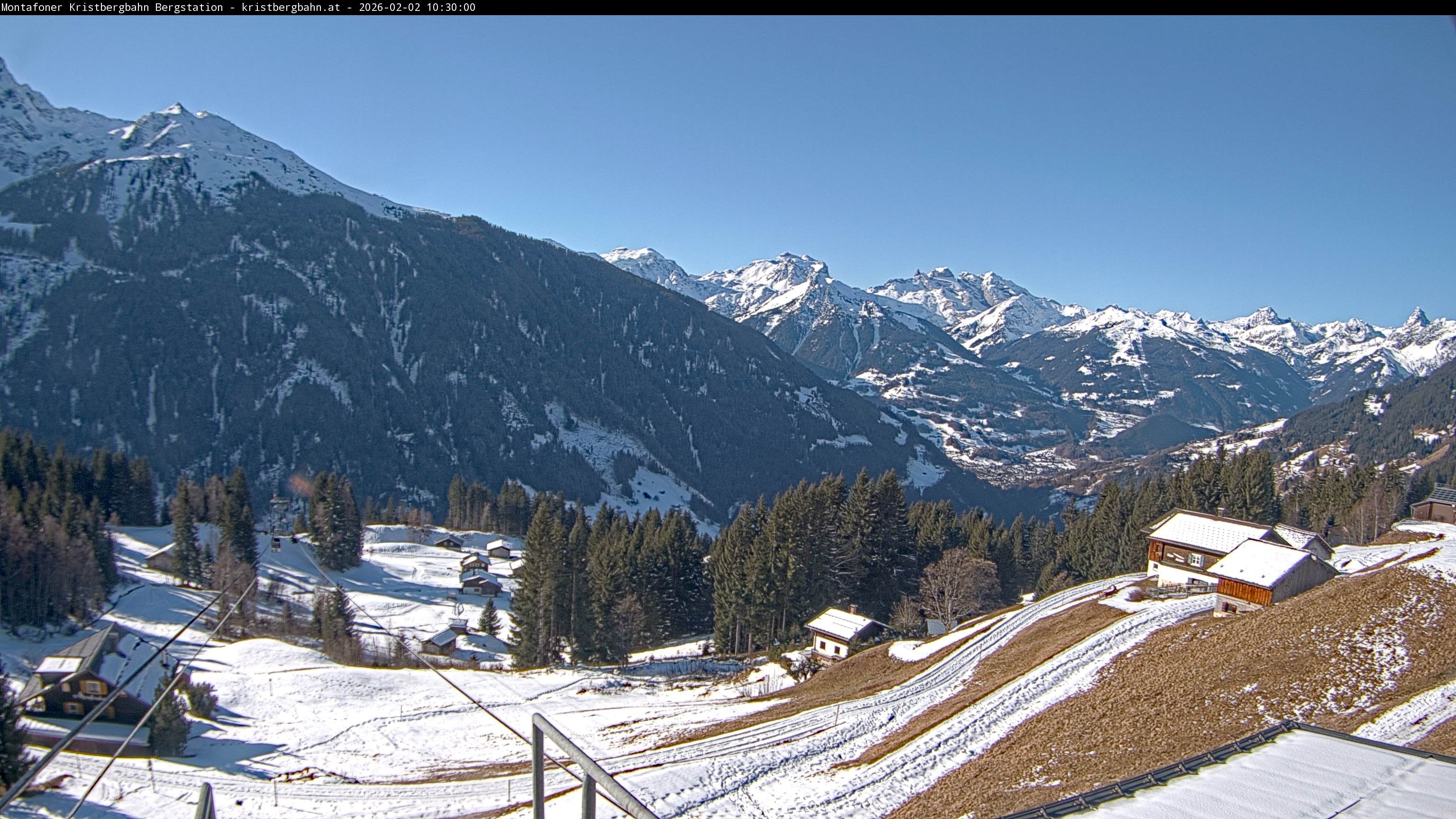 Archiv Foto Webcam Bergstation Montafoner Kristbergbahn, Vorarlberg