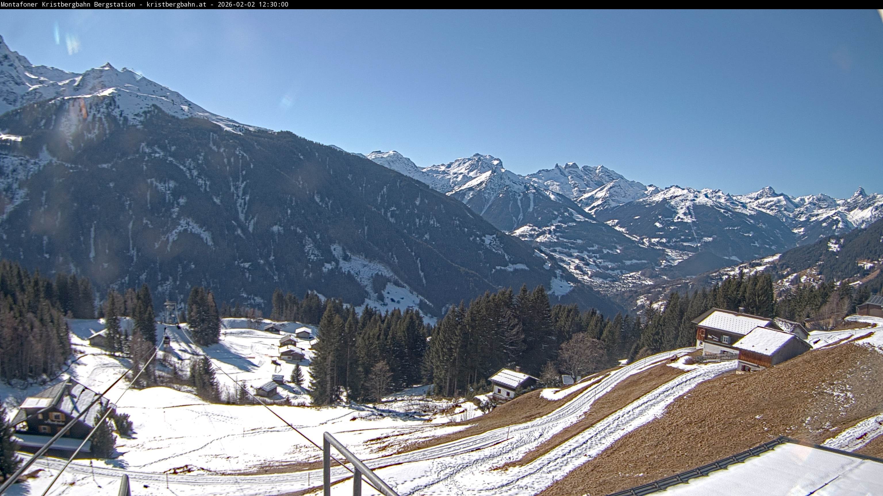 Archiv Foto Webcam Bergstation Montafoner Kristbergbahn, Vorarlberg